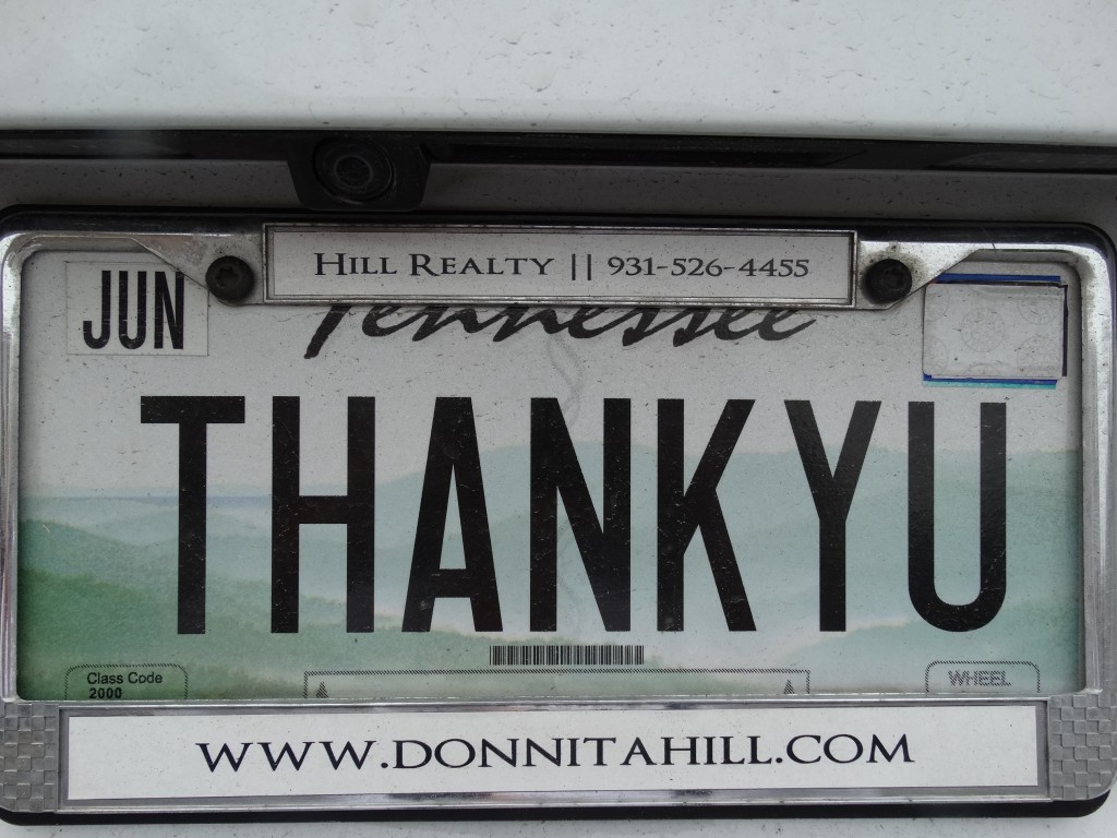Donnita's license plate 066